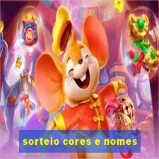 sorteio cores e nomes