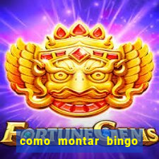 como montar bingo brinquedos toia