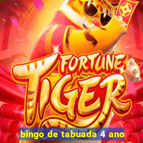 bingo de tabuada 4 ano