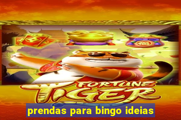 prendas para bingo ideias