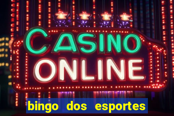 bingo dos esportes para imprimir