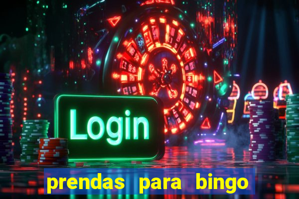 prendas para bingo de natal