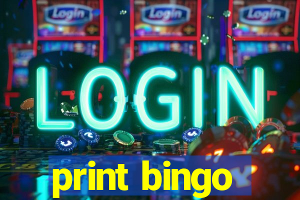 print bingo