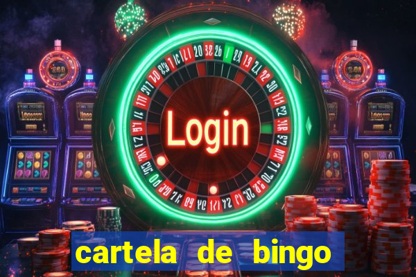 cartela de bingo cha de panela