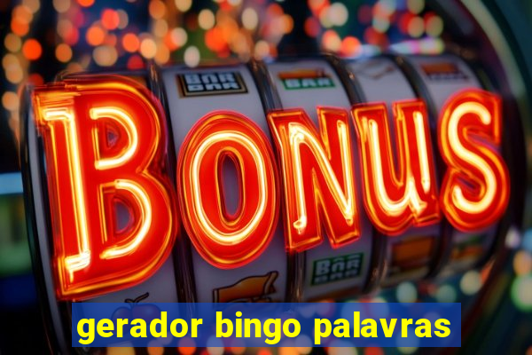 gerador bingo palavras