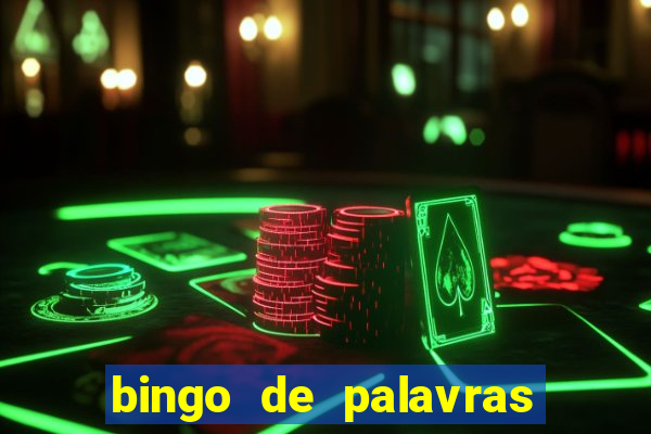 bingo de palavras de natal