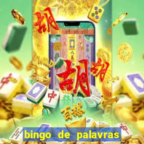 bingo de palavras cha de bebe