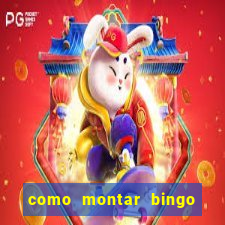 como montar bingo brinquedos toia