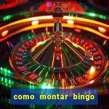 como montar bingo brinquedos toia