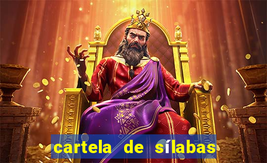 cartela de sílabas para imprimir