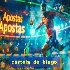 cartela de bingo cha de panela