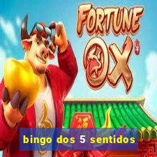 bingo dos 5 sentidos