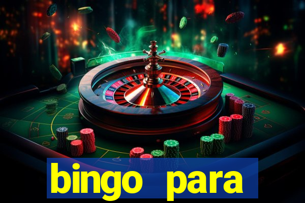 bingo para despedida de solteira para imprimir